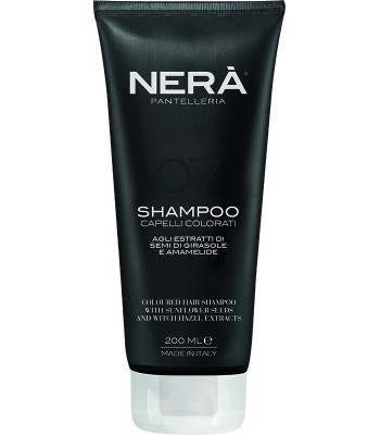 NERA Šampūns krāsotiem matiem ar saulespuķu sēklu un burvjulazdas ekstraktu 200 ml